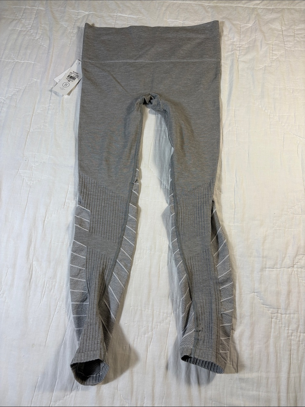 Blanqi Sport Support High-Waist Contouring Heather Gray Maternity Leggings M NWT